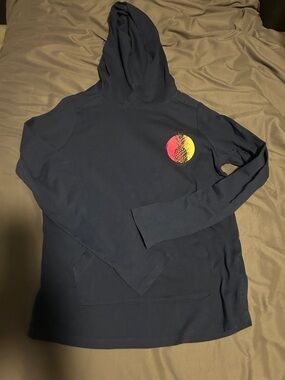 DSG Navy Hoodie with Sunset Pine Chest Emblem